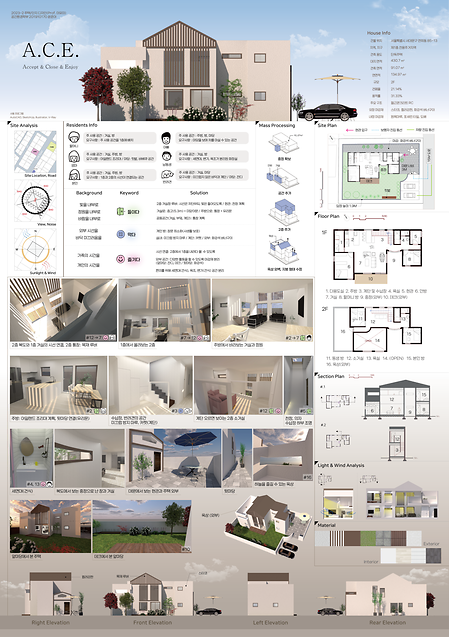 2023학년도 2학기 주택/단지디자인 과제물 이미지